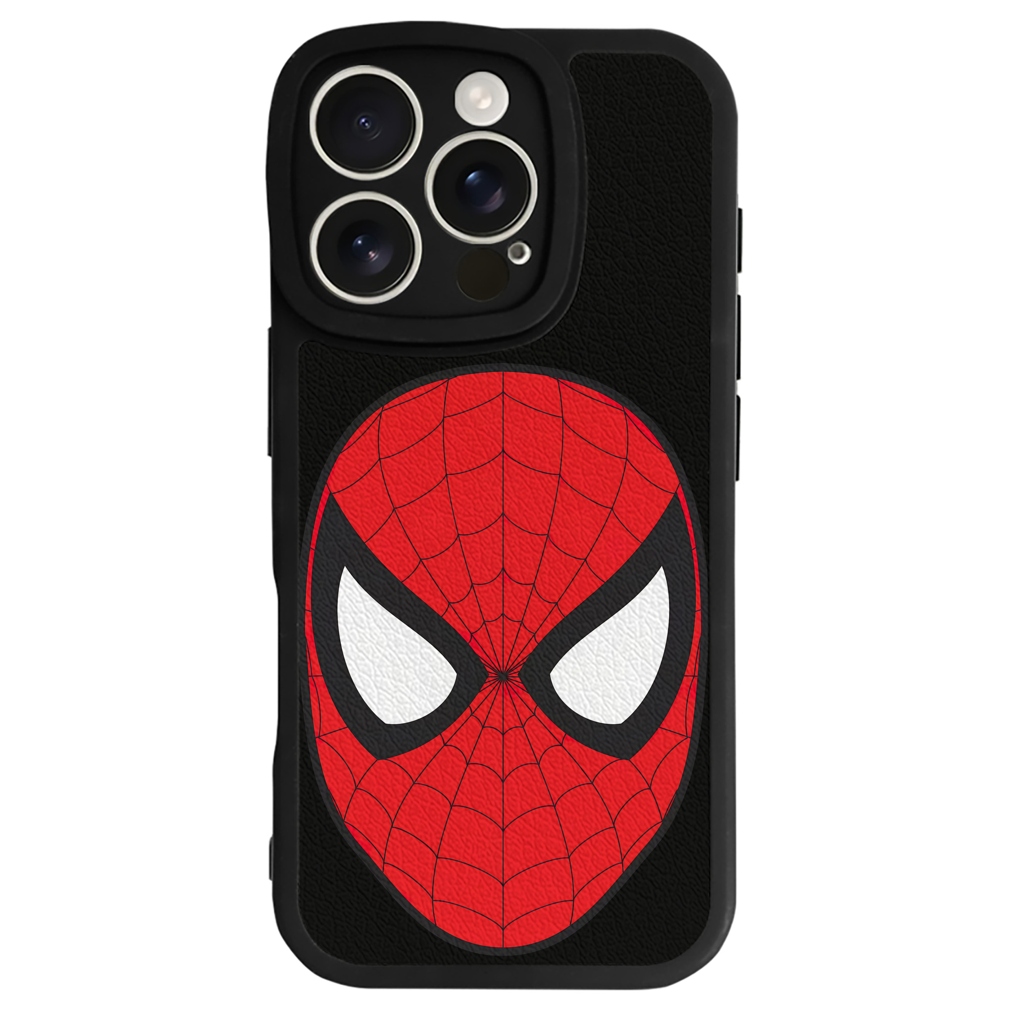 （画像用） Spider Man スパイダーマン 【iPhone 16シリーズ対応】シリコンスマホケース（レザー調） 材質：シリコン